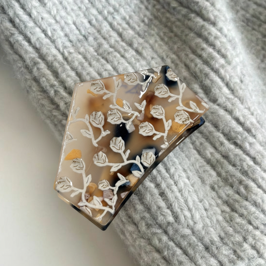 Floren Floral Claw Clip