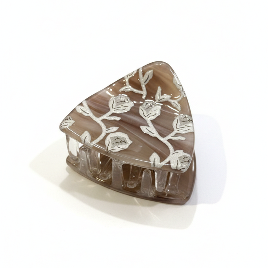 Lone Floral Claw Clip