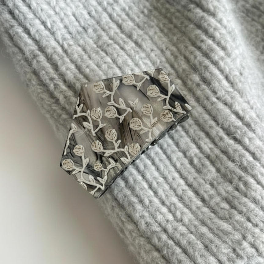 Auriya Floral Claw Clip