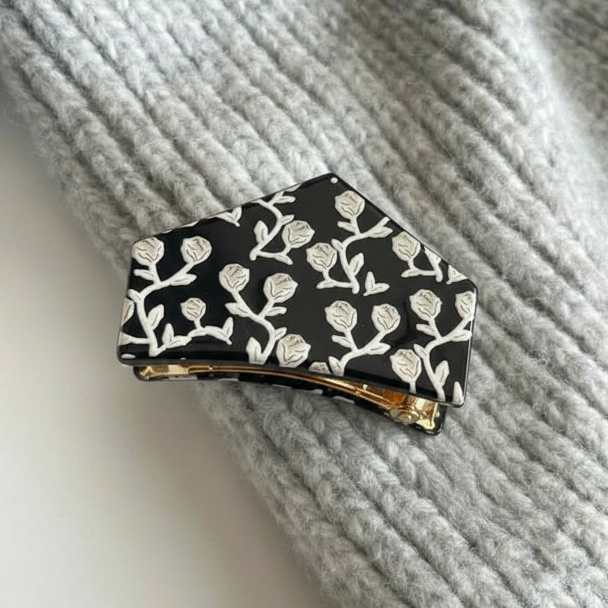 Nori Floral Claw Clip
