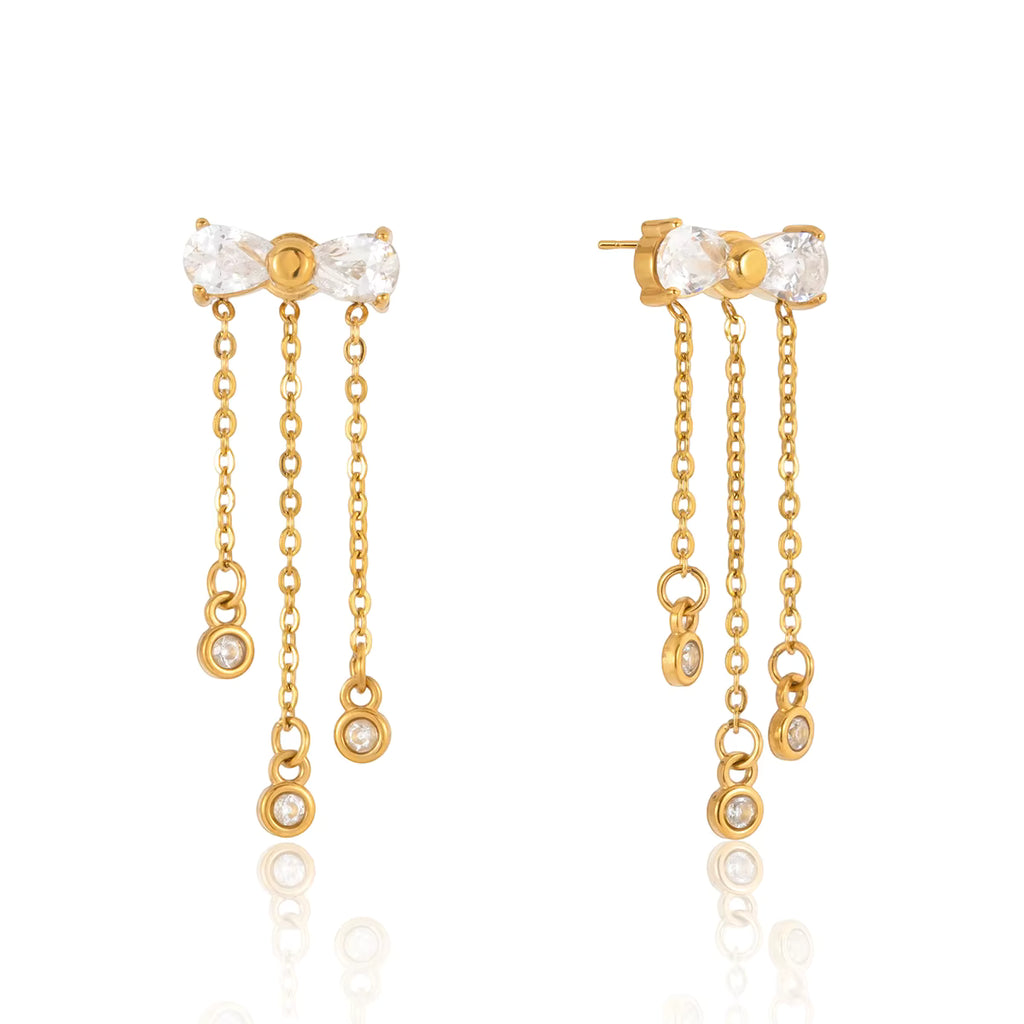 Arcelia Gold Chain Drop Earrings