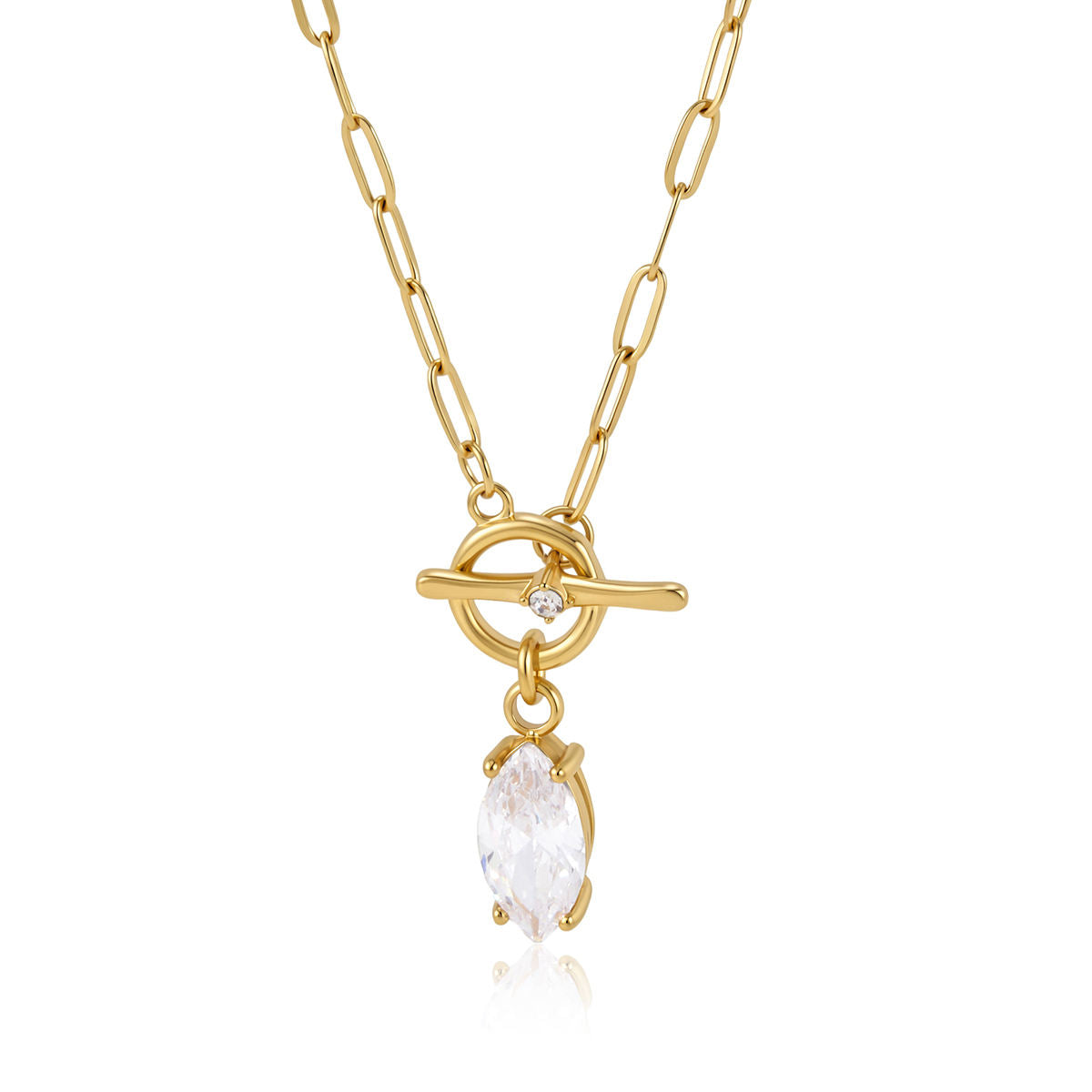 Sienna Toggle Charm Necklace