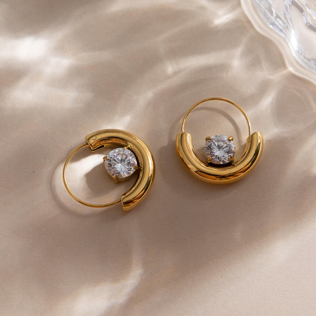Ariellea Gold Huggie Earrings