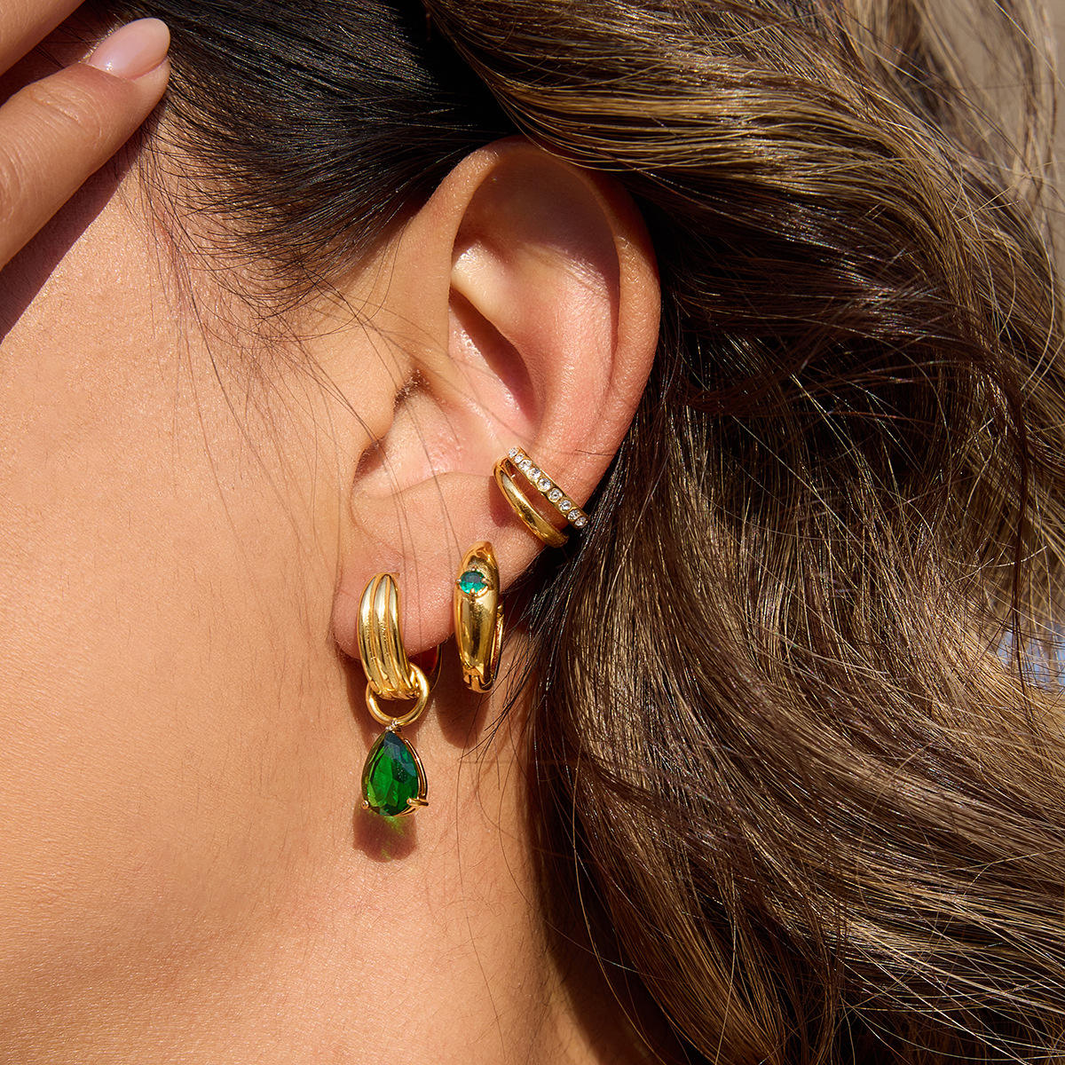 Zoya Double Row CZ Ear Cuff