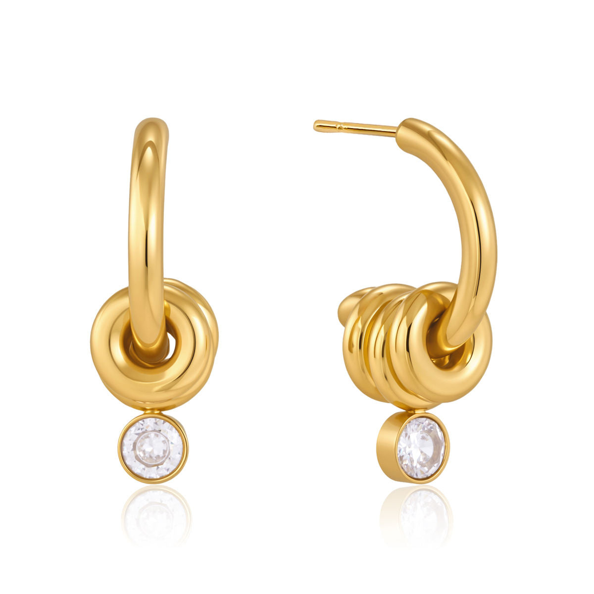 Nadia Knot Hoop Earrings