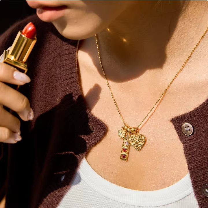Elara Heart & Charm Layered Necklace