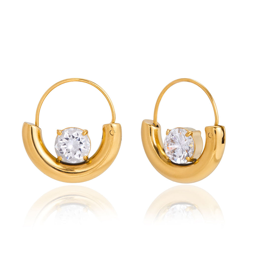 Ariellea Gold Huggie Earrings