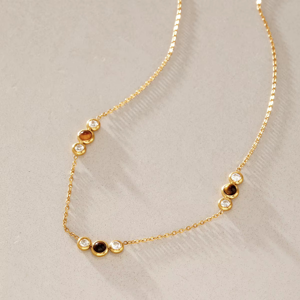 Maya Brown Tiger Eye Necklace