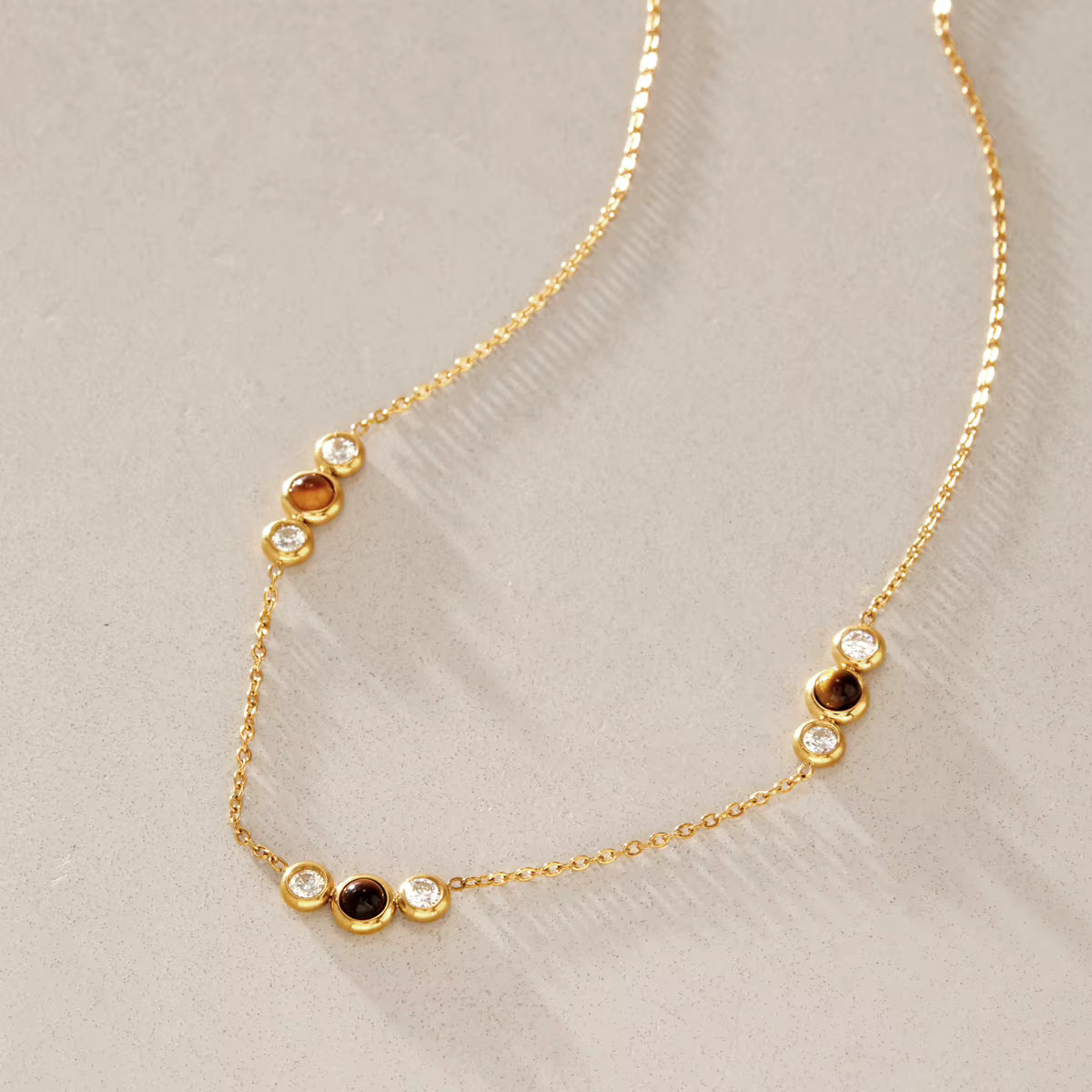 Maya Brown Tiger Eye Necklace
