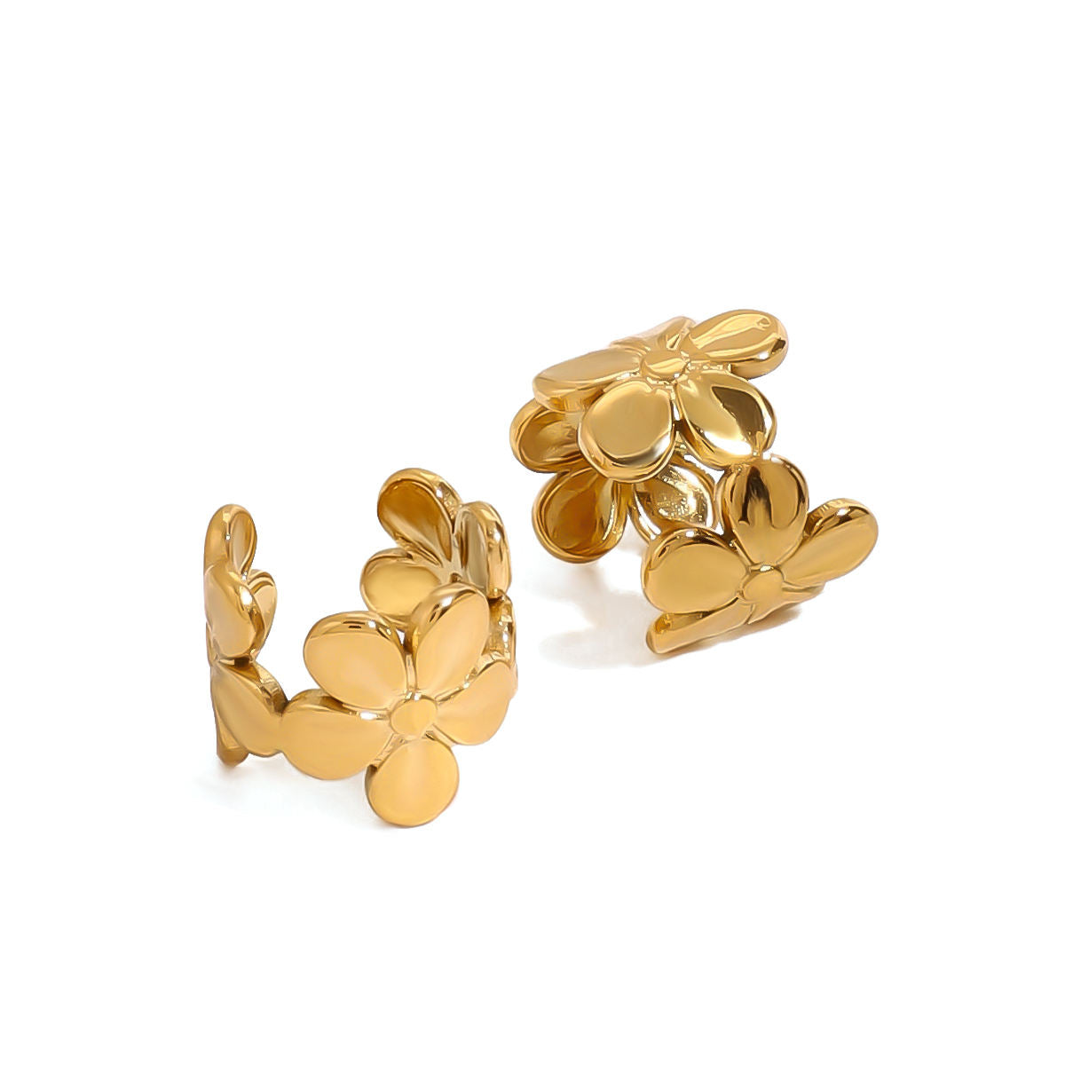 Zara Gold Floral Bow Ear Cuff