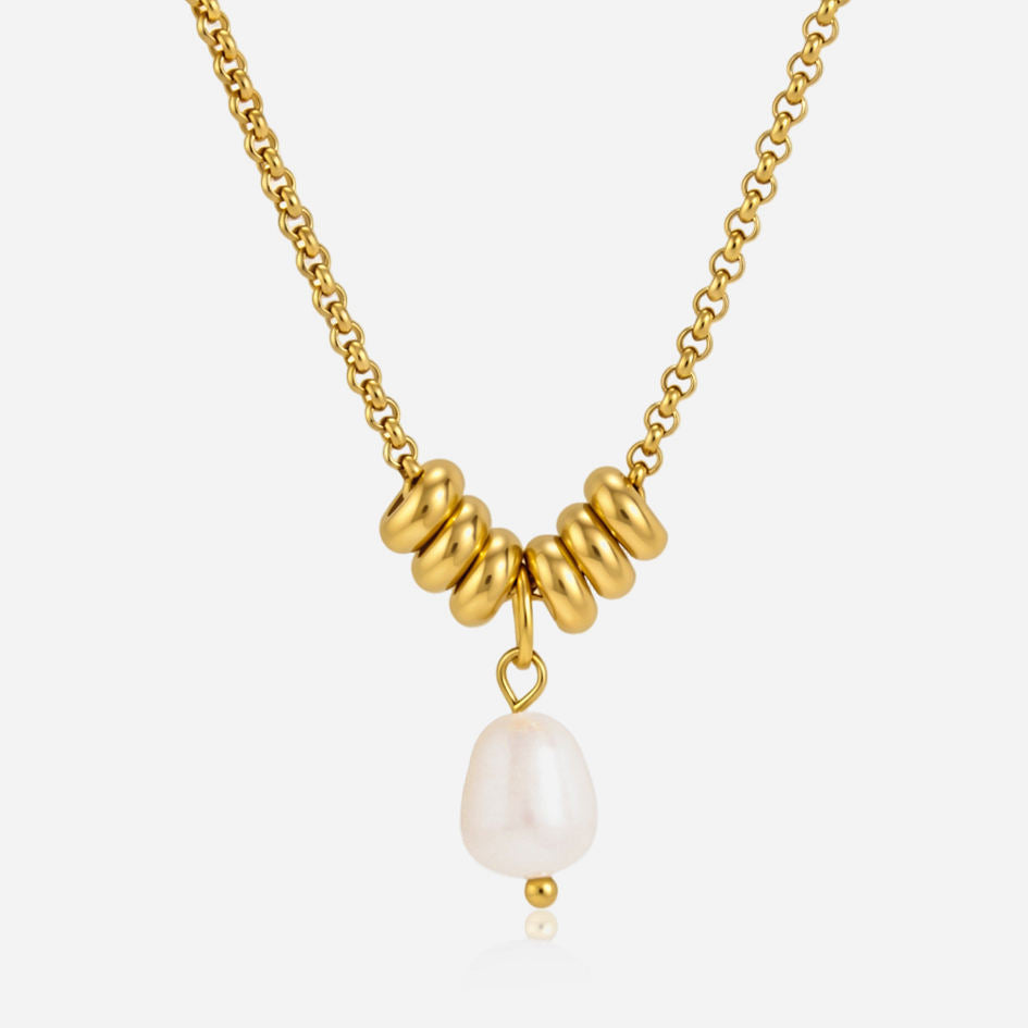 Charlotte Freshwater Pearl Beaded Pendant Necklace