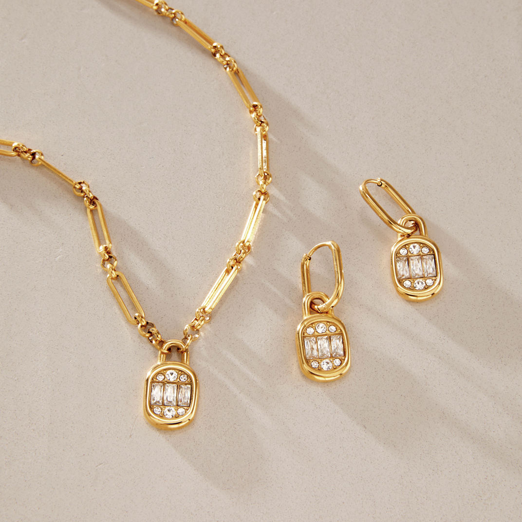 Isabella 18K PVD Gold Paperclip Chain Necklace