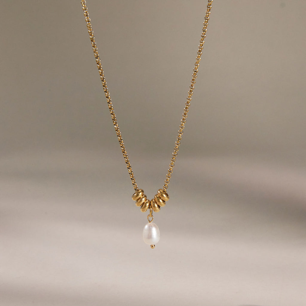 Charlotte Freshwater Pearl Beaded Pendant Necklace