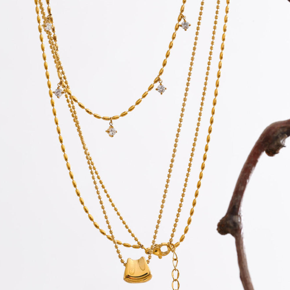 Luna Kitty Charm Necklace
