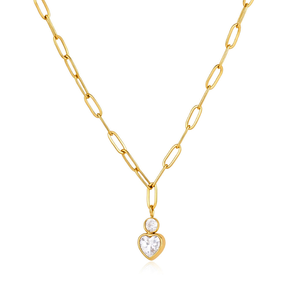 Vivienne Heart Drop Necklace