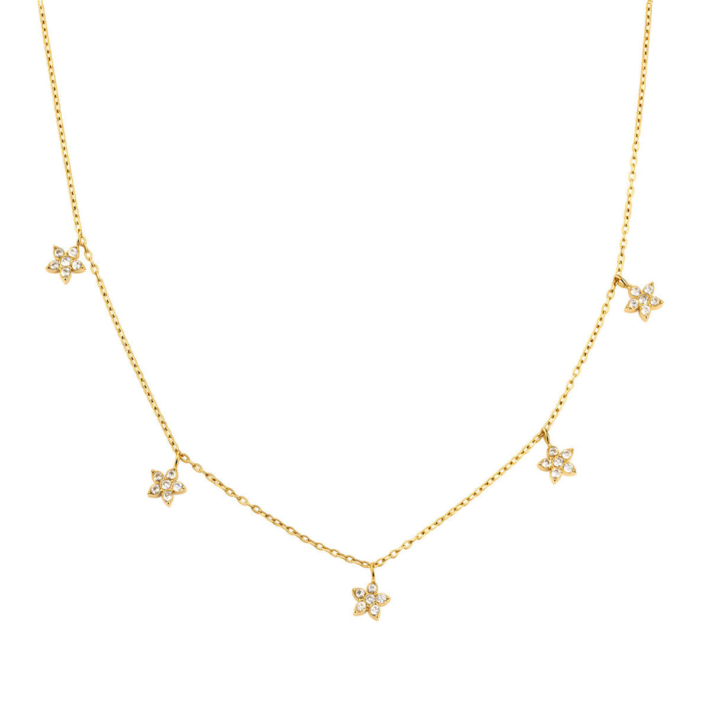 Terelle Gold Floral CZ Necklace