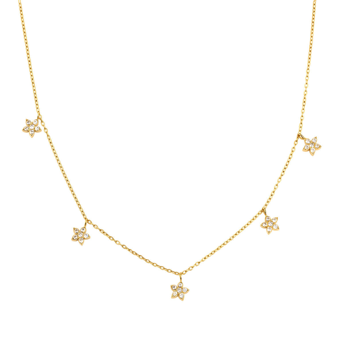 Terelle Gold Floral CZ Necklace