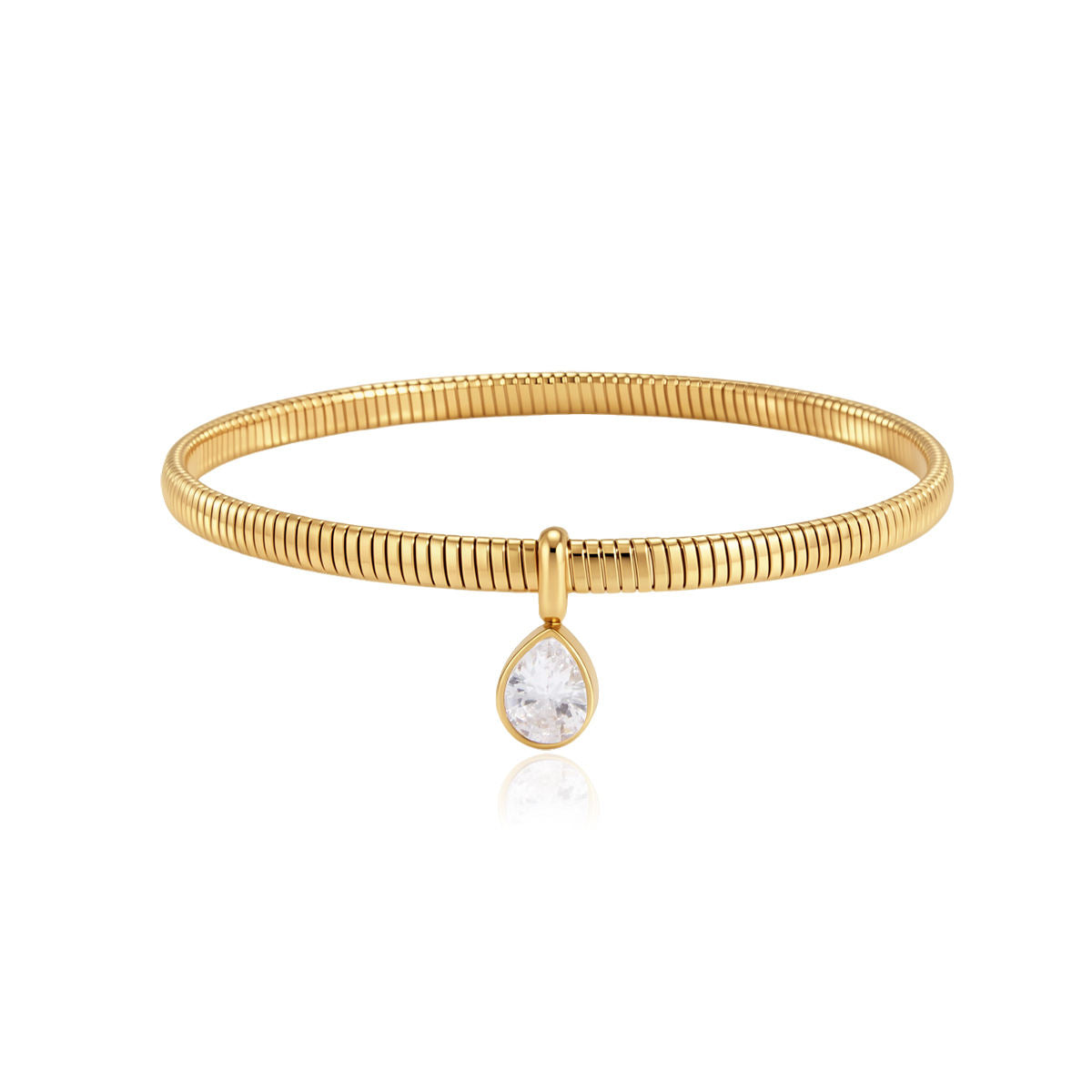 Nora Gold Teardrop Snake Chain Bracelet