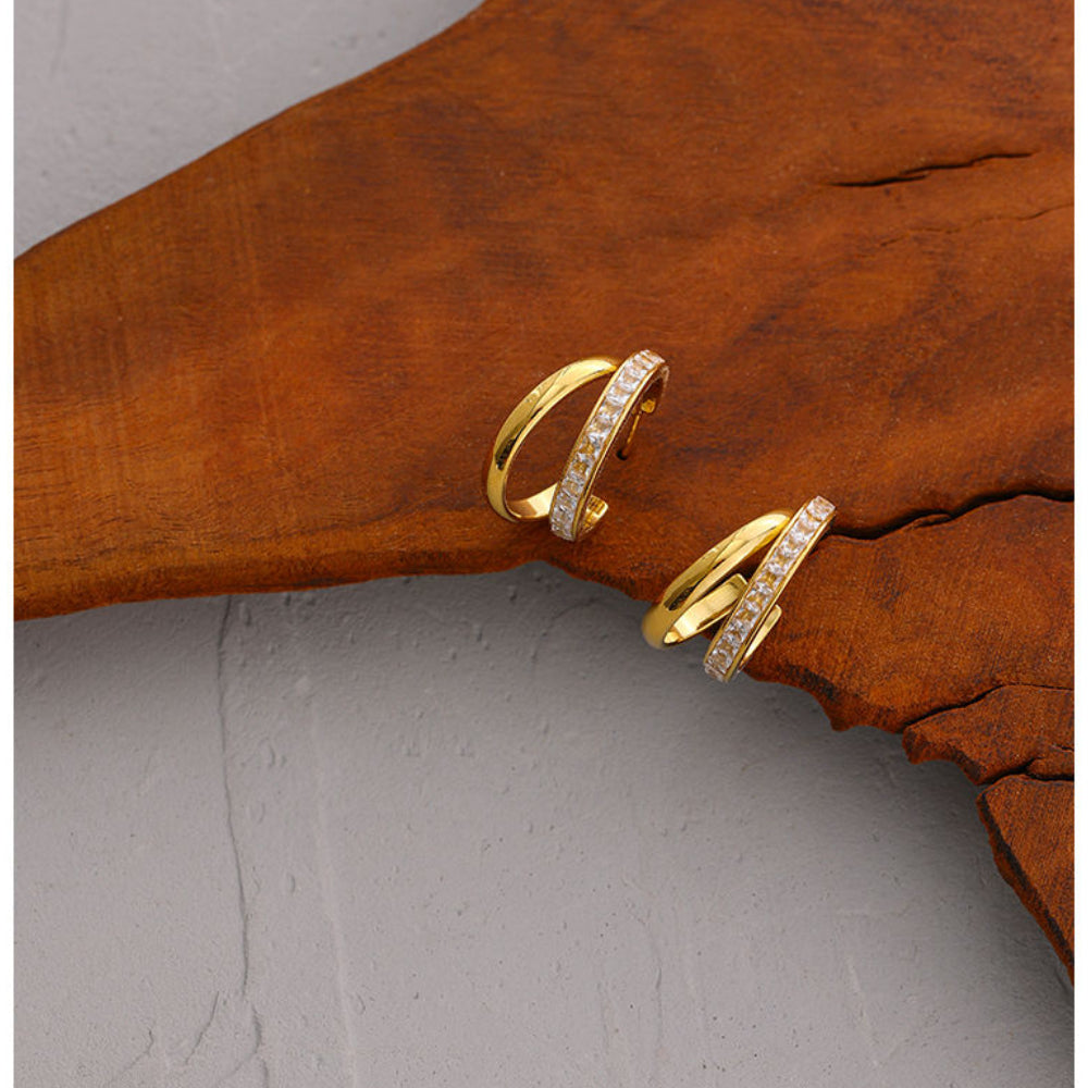 Kiara Chunky Open Hoop Earrings