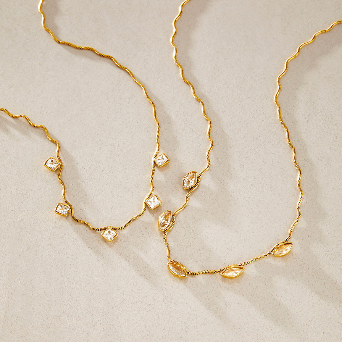Clara Marquise CZ Tennis Necklace