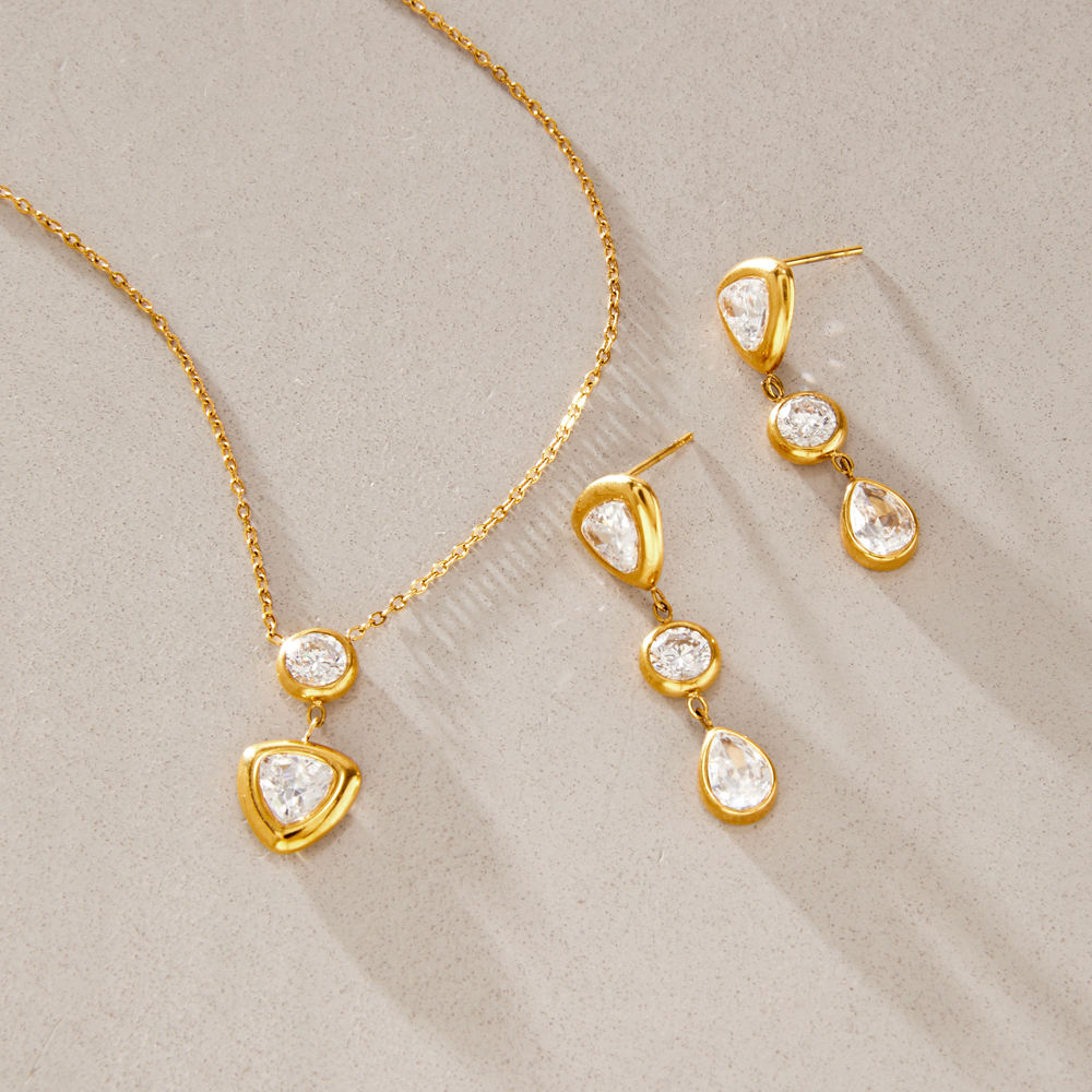 Aurelia CZ Heart Pendant Necklace