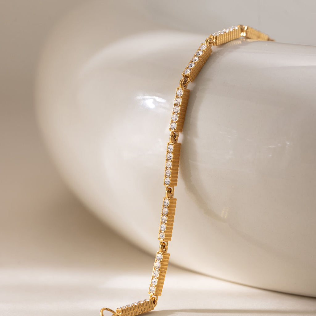 Avery Tennis Chain CZ Bracelet