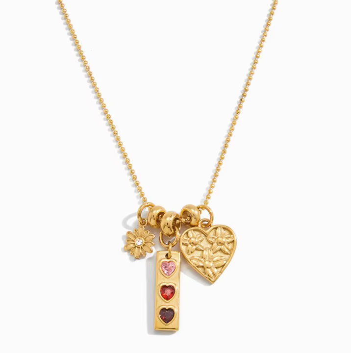 Elara Heart & Charm Layered Necklace