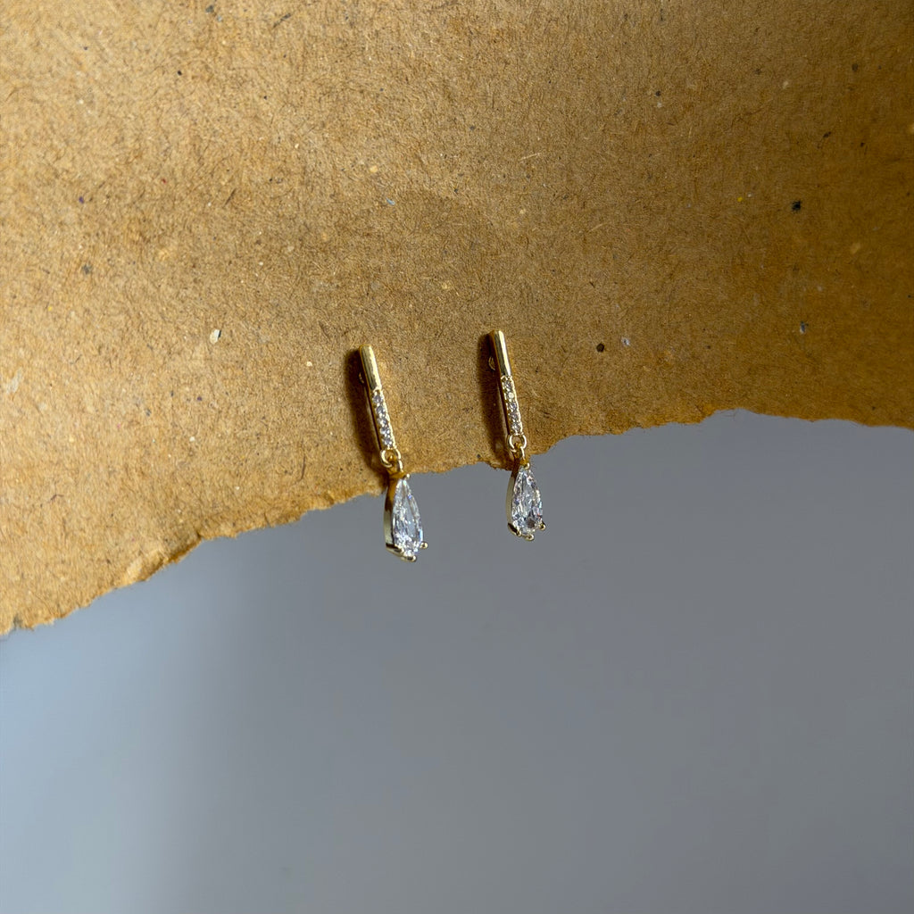 Gwen CZ Teardrop Earrings