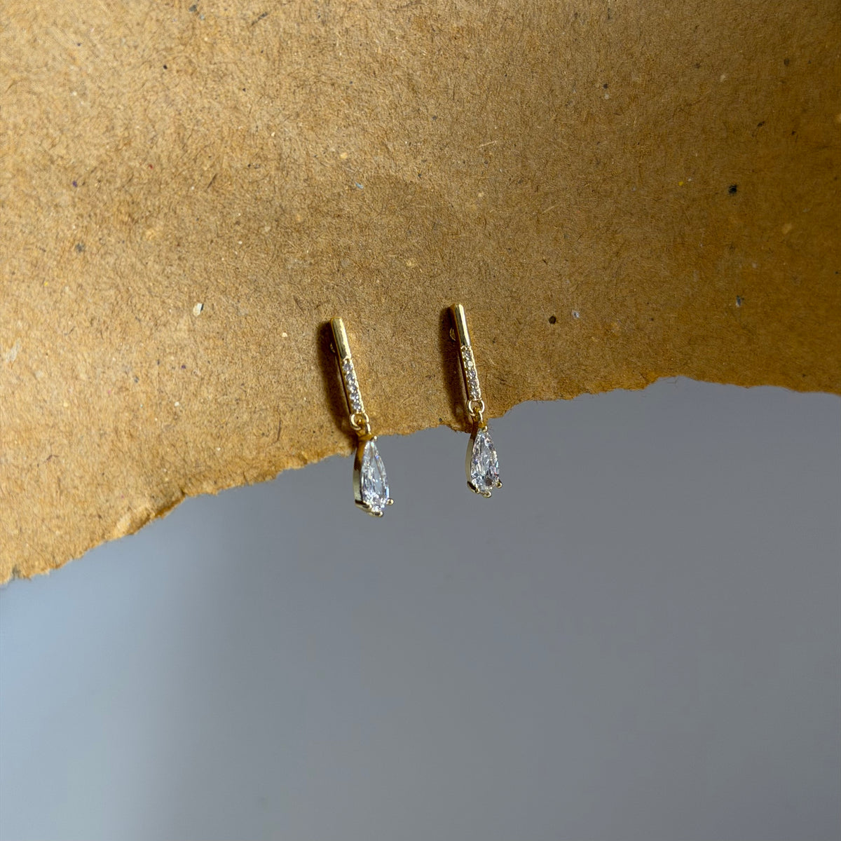 Gwen CZ Teardrop Earrings