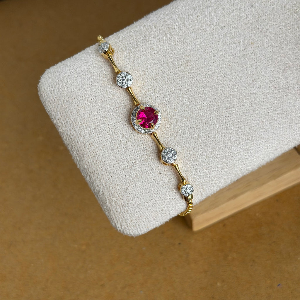 Aria Ruby Gemstone Bracelet
