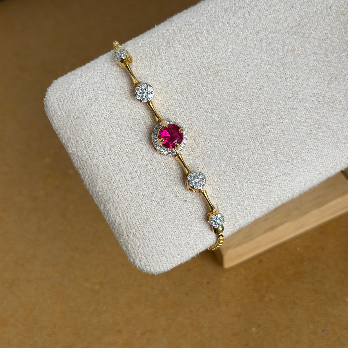 Aria Ruby Gemstone Bracelet