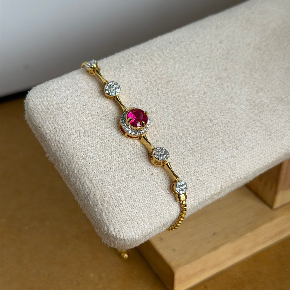 Aria Ruby Gemstone Bracelet