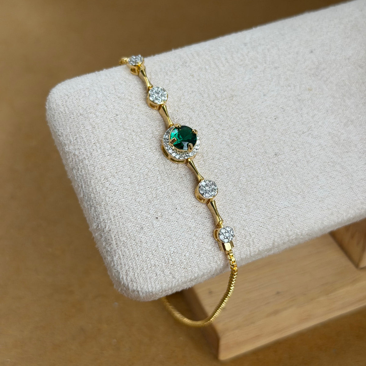 Lala Green Gemstone Bracelet