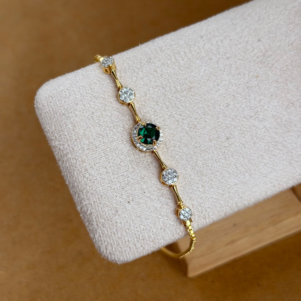Lala Green Gemstone Bracelet