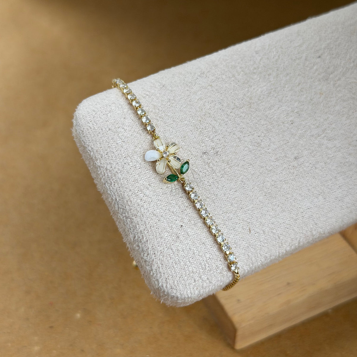 Aarohi Floral CZ Bracelet