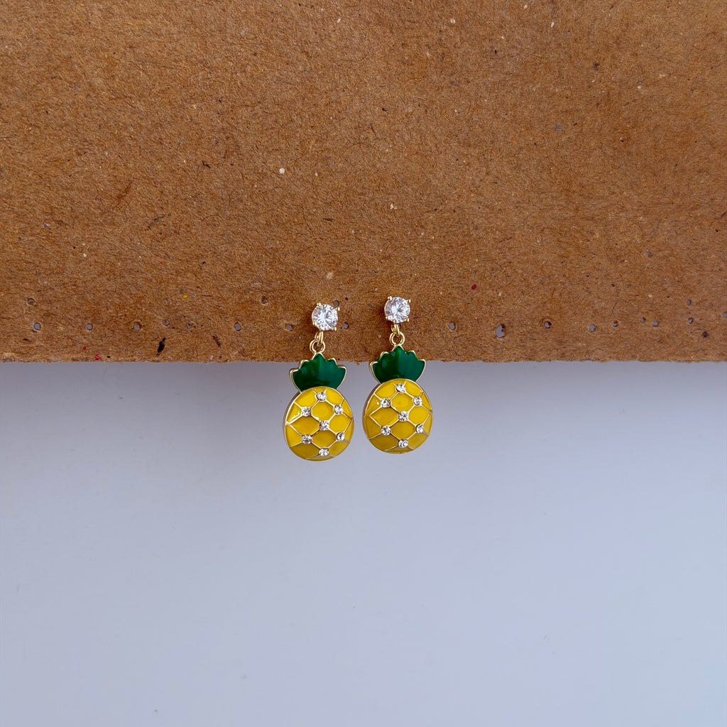 Pala CZ Pineapple Drop Earrings