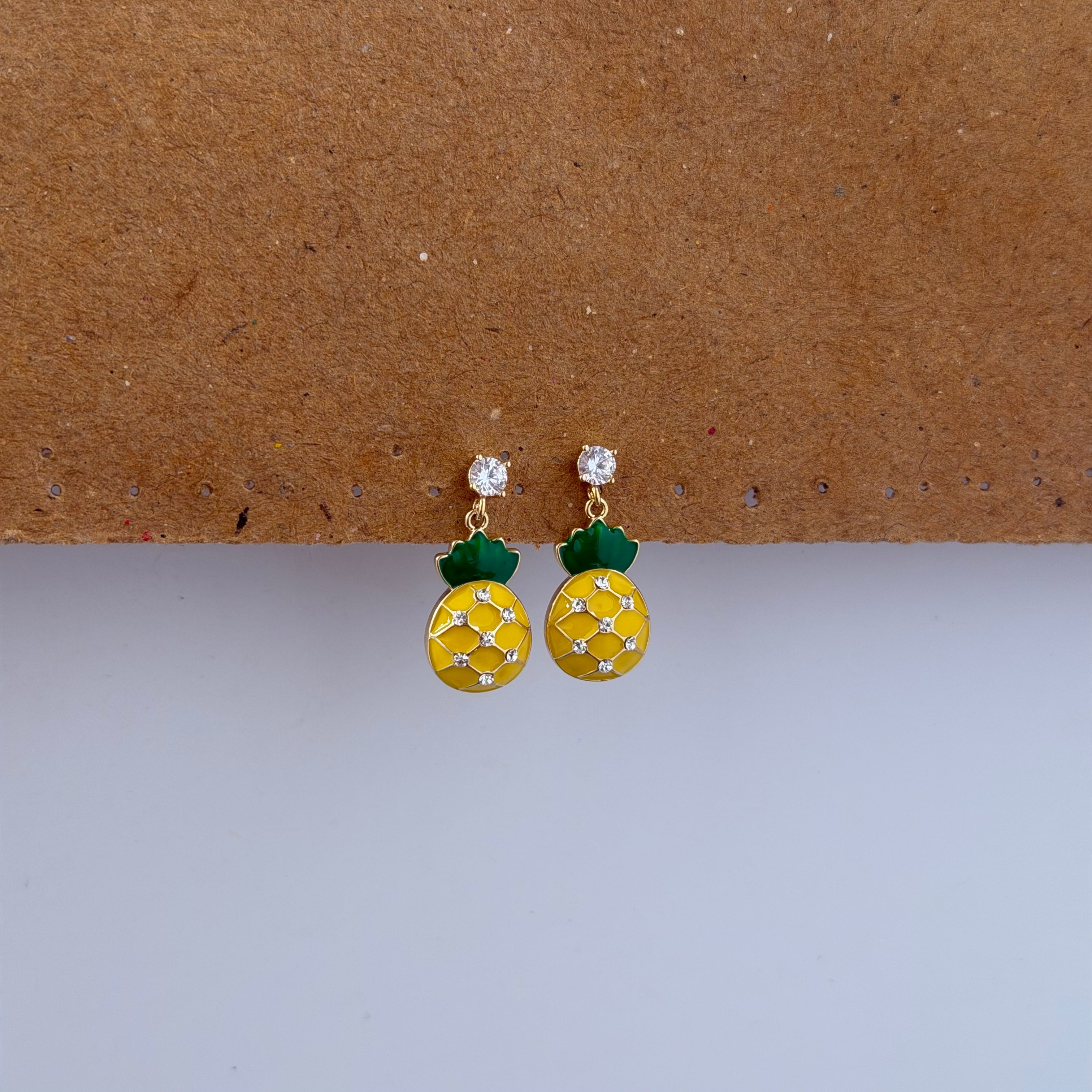 Pala CZ Pineapple Drop Earrings