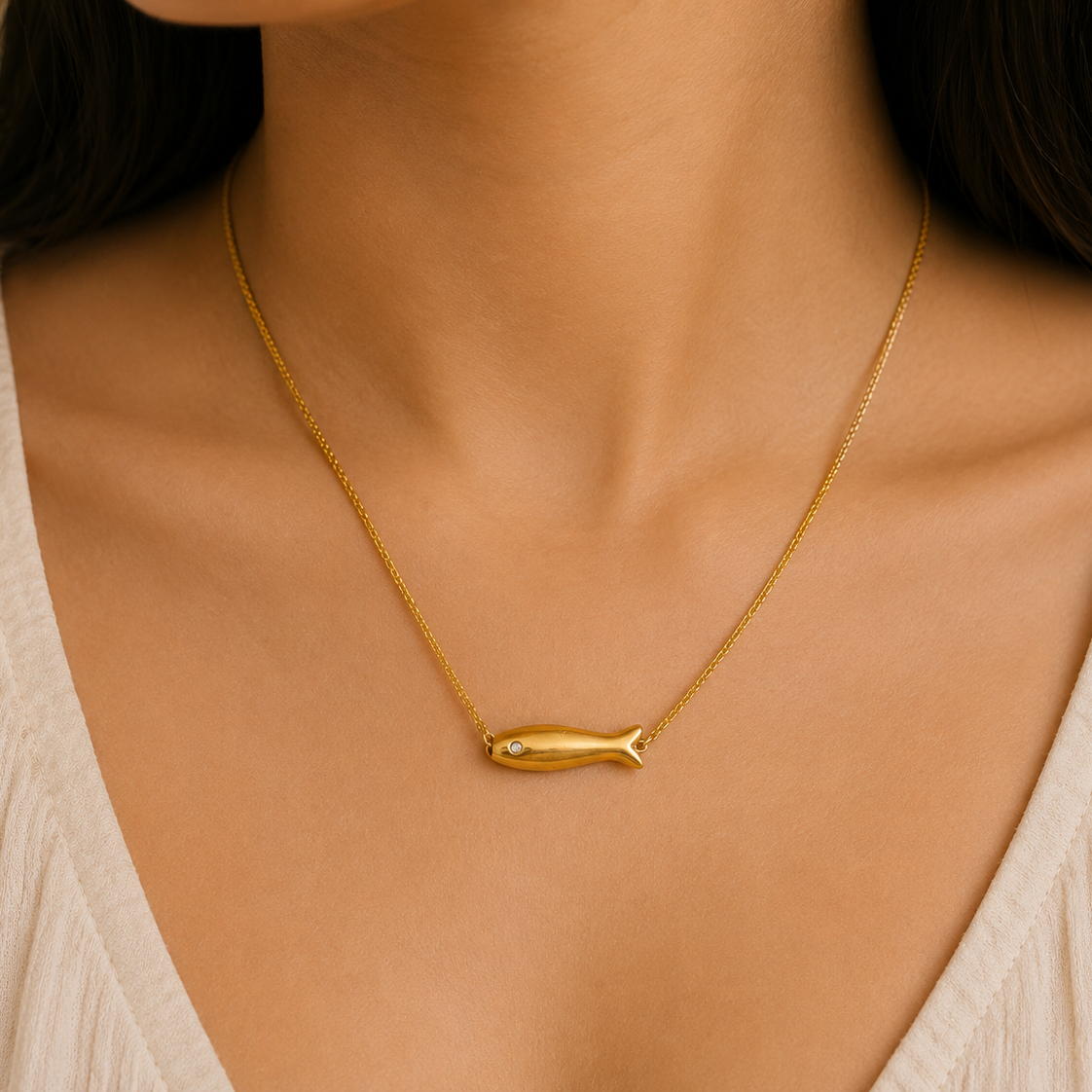 Raina Fish Pendant Necklace